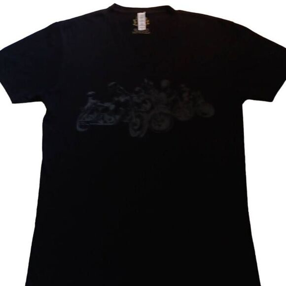 Motorcycle V-neck Tshirt, Men's Size Medium Brand: Sea NY Color: Black and Gray - Picture 2 of 7